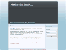 Tablet Screenshot of colonybythesea.net
